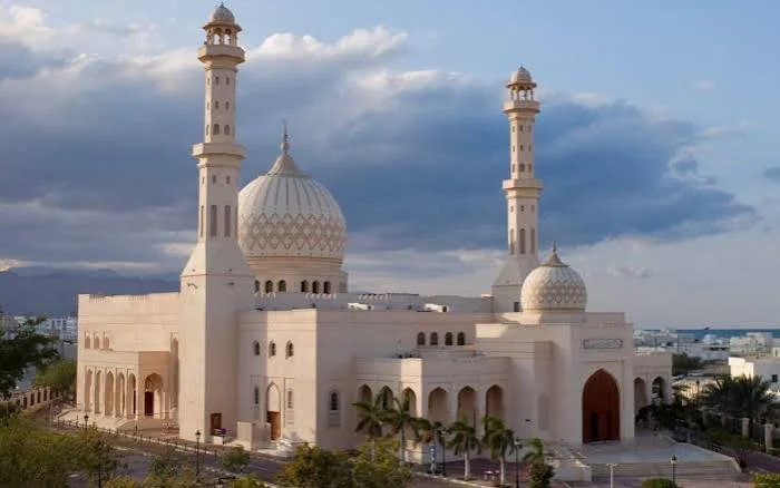 Mosque with two minarets